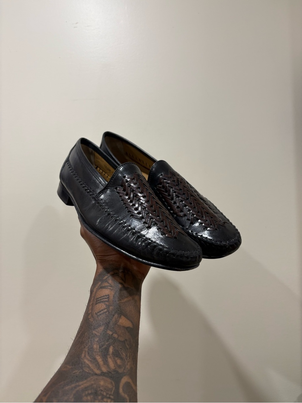 Vintage Florsheim Woven Penny Loafers